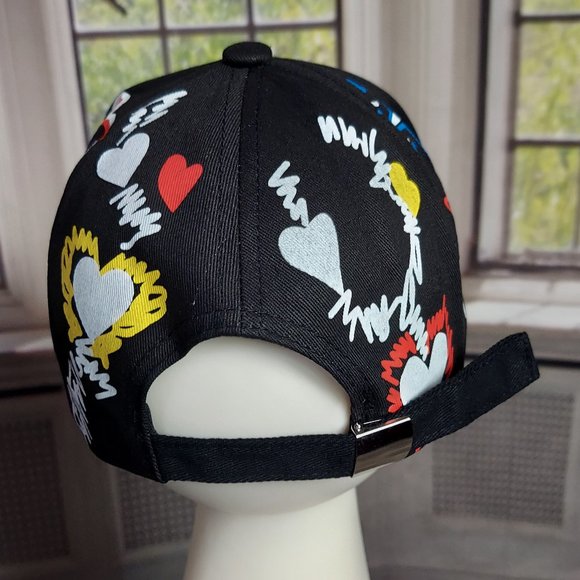 NEW "GOOD VIBES" ADJUSTABLE BASEBALL CAP (BLACK/MULTI) / ***2 CAPS FOR $25*** - Picture 10 of 10